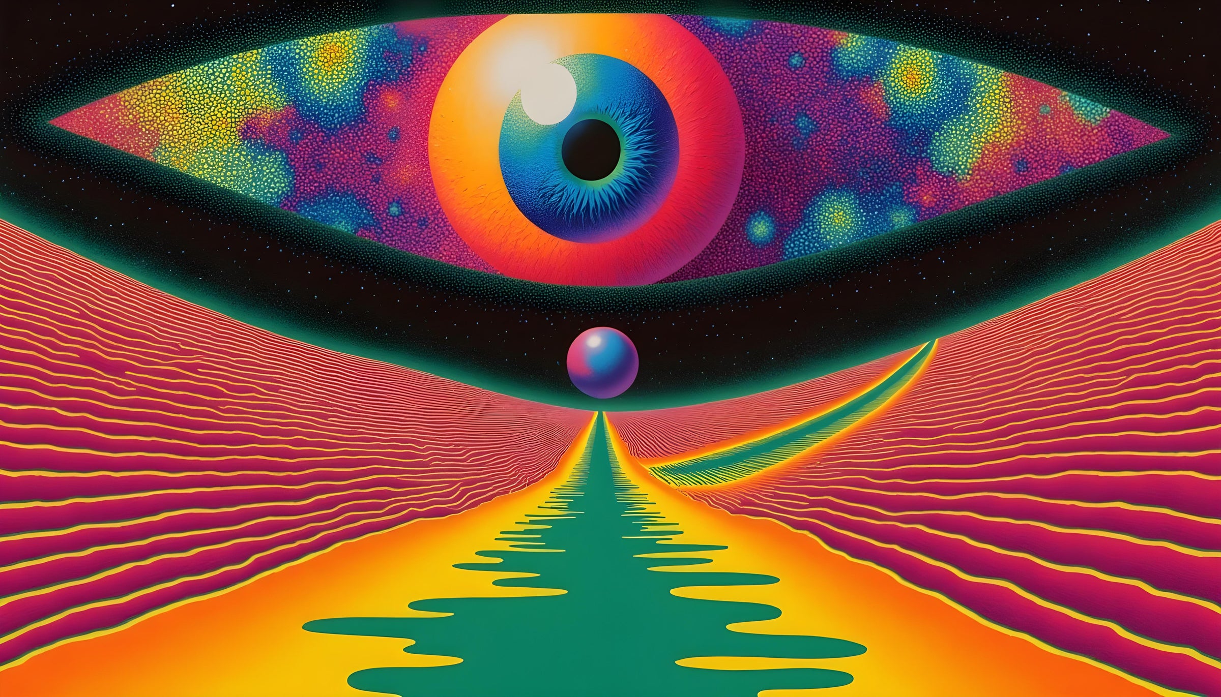 Surrealistischer abstrakter Hintergrund mit weichen Farben.