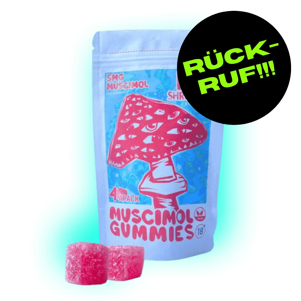 RÜCKRUF!!!! Muscimol Mushroom Gummies 4 Stück