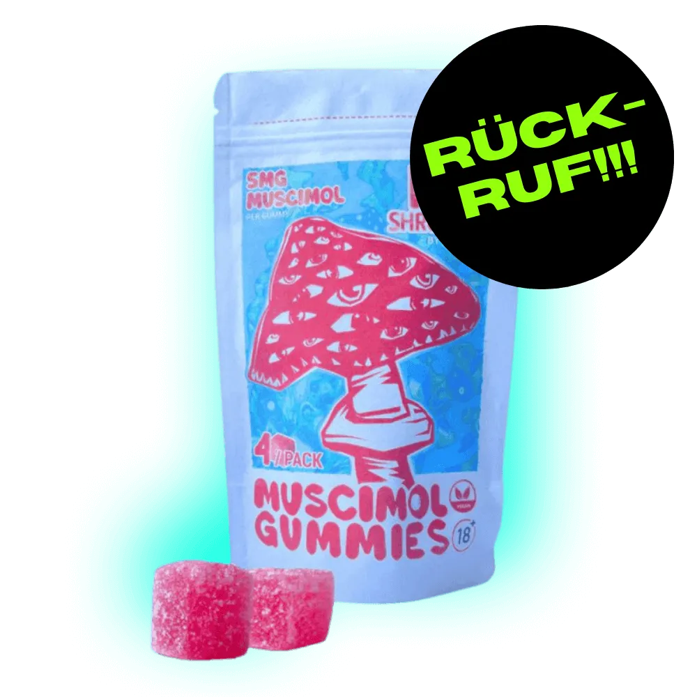 RÜCKRUF!!!! Muscimol Mushroom Gummies 4 Stück