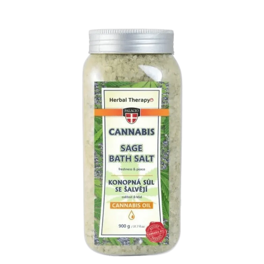 Cannabis & Salbei Badesalz, 900 g Palacio
